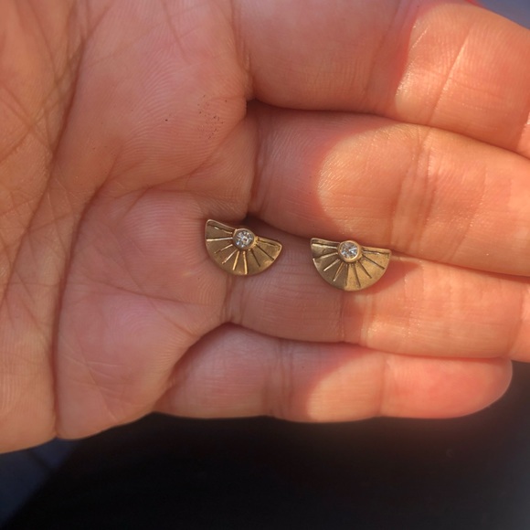 Half Sun Studs - Picture 2 of 3